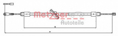 METZGER 109511 -  Трос, стояночная тормозная система