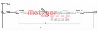METZGER 109514 -  Трос, стояночная тормозная система