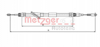 METZGER 109831 -  Трос, стояночная тормозная система