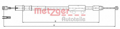 METZGER 109837 -  Трос, стояночная тормозная система