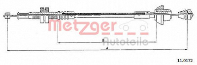 METZGER 110172 - Тросик газа