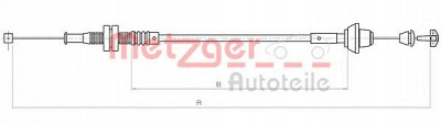 METZGER 110182 - Тросик газа