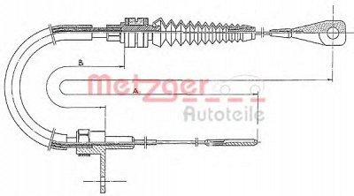 METZGER 110651 -  Тросик газа