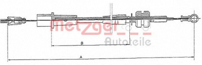 METZGER 111242 -  Тросик газа