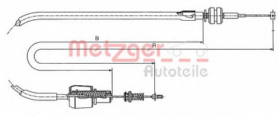METZGER 111247 -  Тросик газа