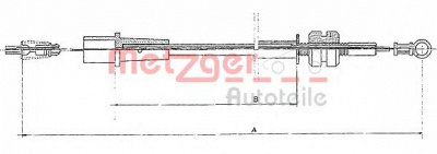 METZGER 111323 - Тросик газа