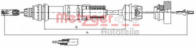 METZGER 112280 -  Трос, управление сцеплением