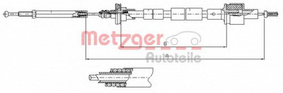 METZGER 112435 -  Трос, управление сцеплением