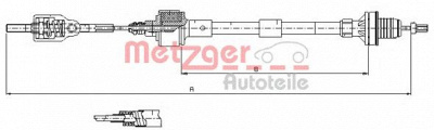 METZGER 112533 -  Трос, управление сцеплением