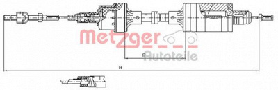 METZGER 112553 -  Трос, управление сцеплением