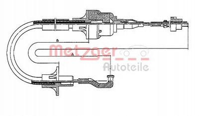 METZGER 11256 -  Трос, управление сцеплением