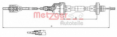METZGER 112562 -  Трос, управление сцеплением