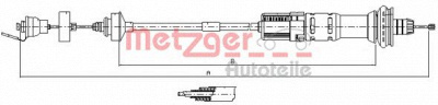 METZGER 113029 -  Трос, управление сцеплением