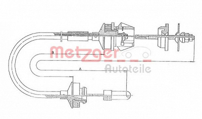 METZGER 113034 -  Трос, управление сцеплением