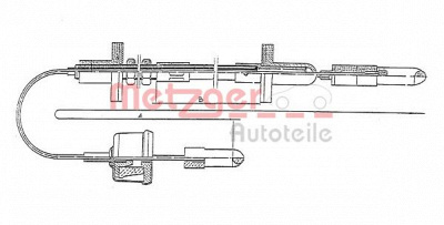 METZGER 11318 -  Трос, управление сцеплением