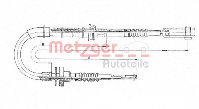 METZGER 113910 -  Трос, управление сцеплением