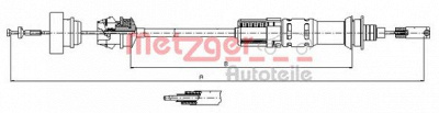 METZGER 113921 -  Трос, управление сцеплением