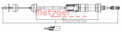 METZGER 113923 -  Трос, управление сцеплением