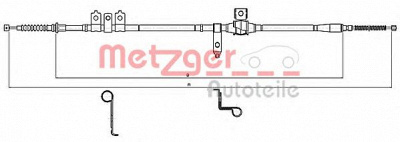 METZGER 115346 -  Трос, стояночная тормозная система