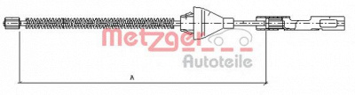 METZGER 115454 -  Трос, стояночная тормозная система