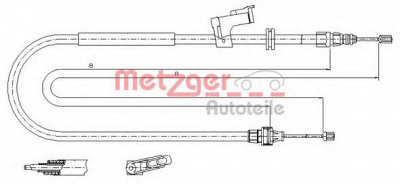 METZGER 115495 -  Трос, стояночная тормозная система