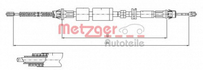 METZGER 115502 -  Трос, стояночная тормозная система