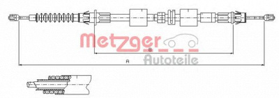 METZGER 115508 -  Трос, стояночная тормозная система