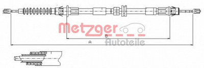 METZGER 115510 -  Трос, стояночная тормозная система
