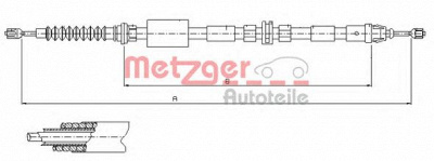 METZGER 115511 -  Трос, стояночная тормозная система