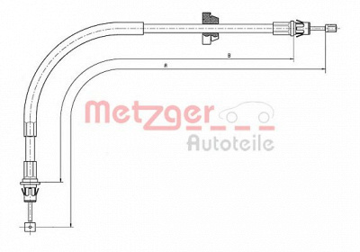 METZGER 115571 -  Трос, стояночная тормозная система