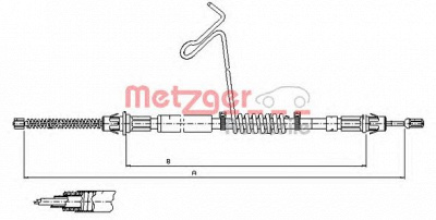 METZGER 115578 -  Трос, стояночная тормозная система