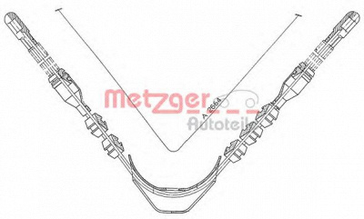 METZGER 11573 -  Трос, стояночная тормозная система