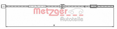 METZGER 115756 -  Трос, стояночная тормозная система