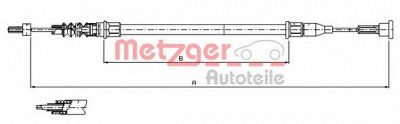 METZGER 115761 -  Трос, стояночная тормозная система