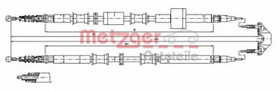 METZGER 115767 -  Трос, стояночная тормозная система