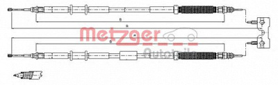 METZGER 115770 -  Трос, стояночная тормозная система