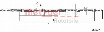 METZGER 115830 -  Трос, стояночная тормозная система