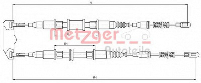 METZGER 11585 -  Трос, стояночная тормозная система