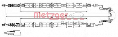 METZGER 115863 -  Трос, стояночная тормозная система