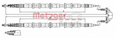 METZGER 115864 -  Трос, стояночная тормозная система