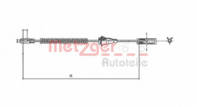 METZGER 115934 -  Трос, стояночная тормозная система