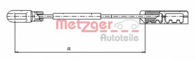 METZGER 115935 -  Трос, стояночная тормозная система