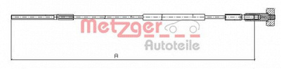 METZGER 115936 -  Трос, стояночная тормозная система