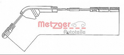 METZGER 115941 -  Трос, стояночная тормозная система