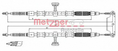 METZGER 115944 -  Трос, стояночная тормозная система
