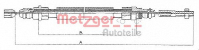 METZGER 11608 -  Подшипник качения, опора стойки амортизатора
