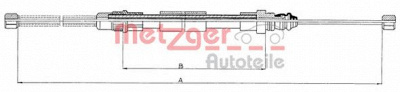 METZGER 116592 -  Трос, стояночная тормозная система