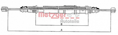 METZGER 116593 -  Трос, стояночная тормозная система