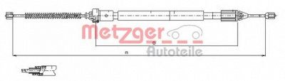 METZGER 116598 -  Трос, стояночная тормозная система