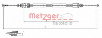 METZGER 116807 -  Трос, стояночная тормозная система